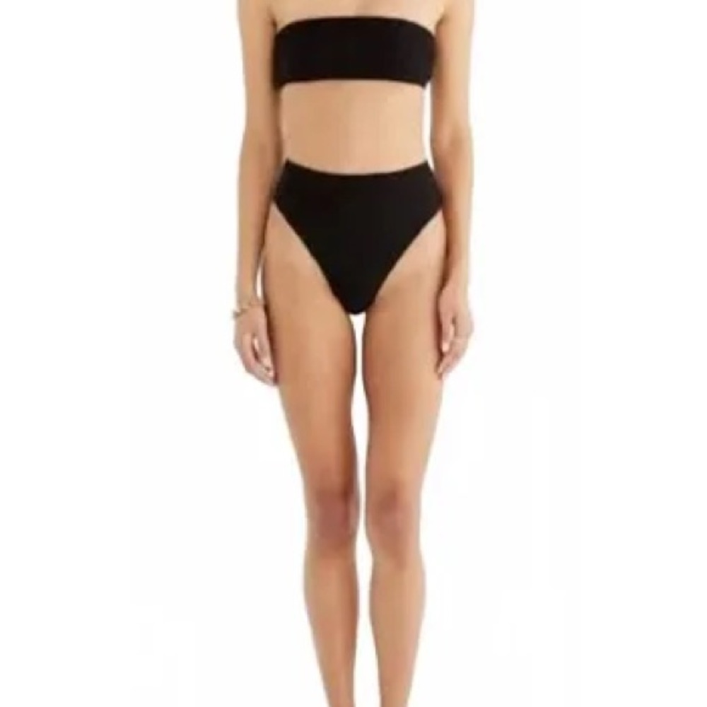 Rumer the Label‎ Swim Cassidy High Waisted Bottoms Black S NWT